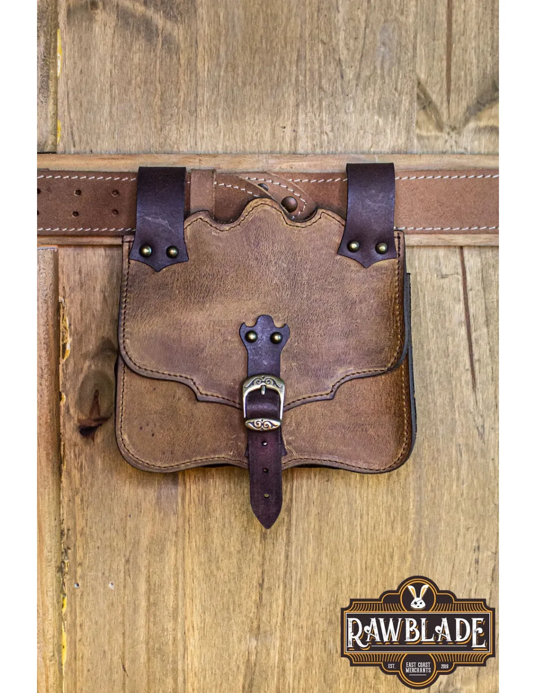 BOLSO MEDIEVAL HAKOON  MARRóN LEóN