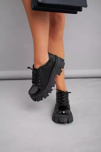 BORCEGO ZAPATO MUJER PLATAFORMA LIVIANA MODA VALTINO ART540