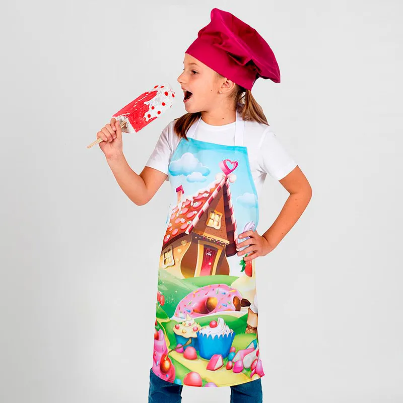 DELANTAL INFANTIL CASITA DE CHOCOLATE  GARY'S