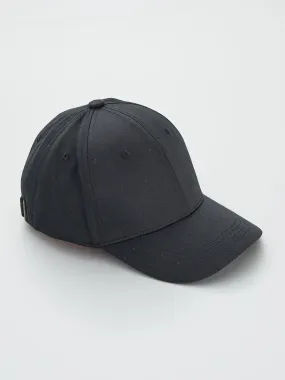 GORRA DE TELA LISA  NEGRO