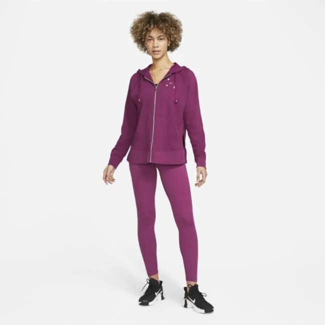 NIKE DRIFIT GET FIT FULLZIP GRAPHIC TRAINING HOODIE