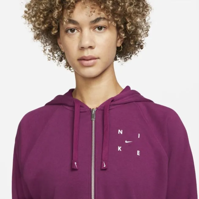 NIKE DRIFIT GET FIT FULLZIP GRAPHIC TRAINING HOODIE