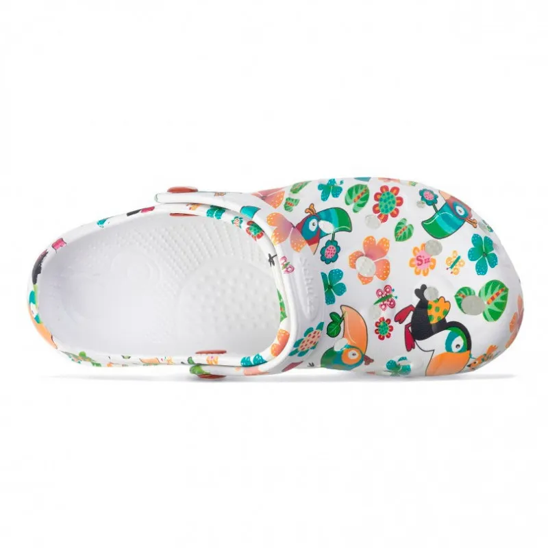 ZUECO DE MUJER CON DIBUJOS GLOBULE TOUCAN  OFERTA